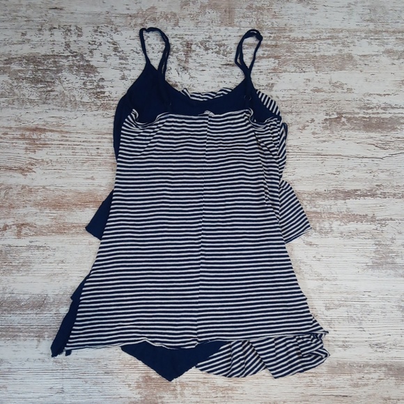 Kirra Striped Layered Tiered Flowy Tank Top - Picture 7 of 8